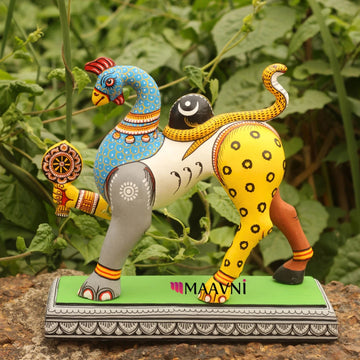 Hand-painted Pattachitra Navagunjara Figurine by Maavni