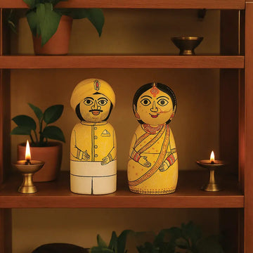 Hand-painted Pattachitra Personilized Dolls From Photos Decor | Maavni