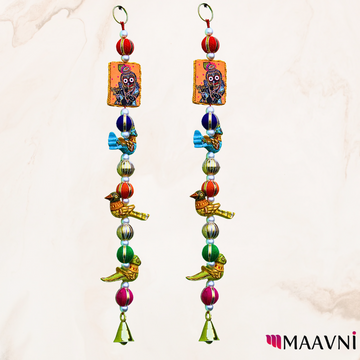 Jagannath as Krishna Square Door Hanging