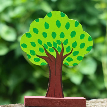 Hand-painted Pattachitra Wooden Tree Festive Decor by Maavni