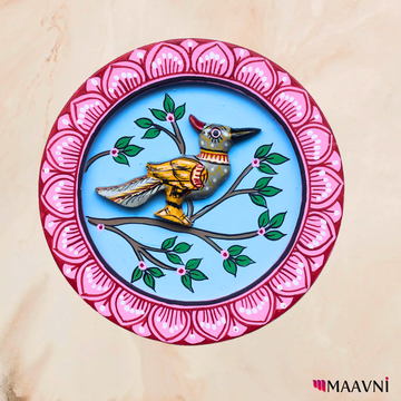 Hand-Painted Toy Pattachitra Wall Plate | Maavni