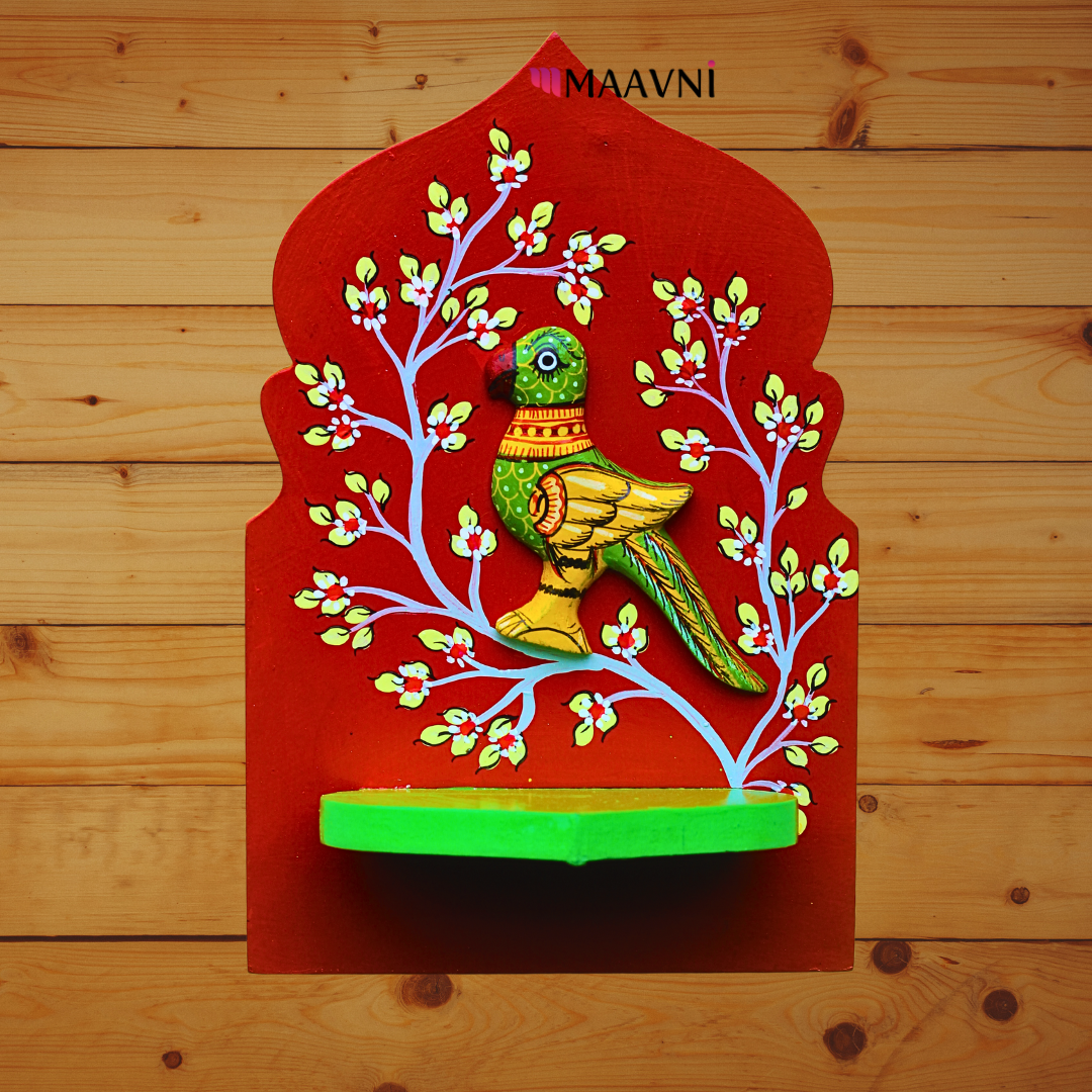 Hand-painted Wall T-Light Holder Big - Maavni