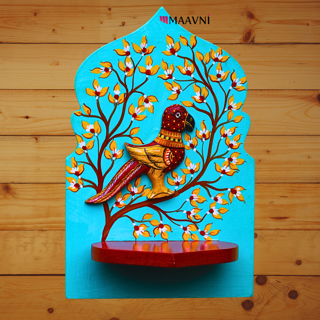 Hand-painted Wall T-Light Holder Big - Maavni