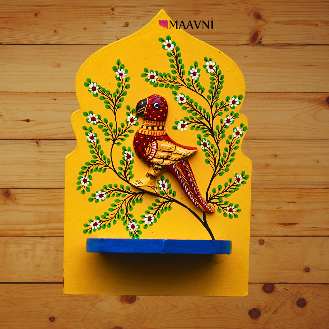 Hand-painted Wall T-Light Holder Big - Maavni