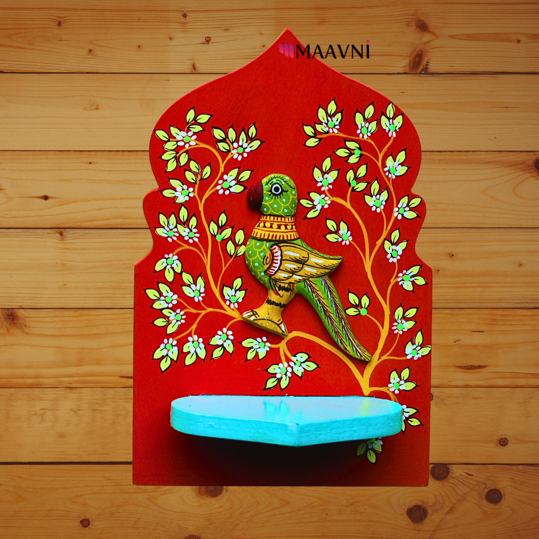Hand-painted Wall T-Light Holder Big - Maavni