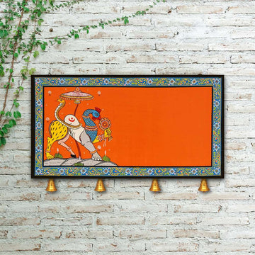 Hand-painted Pattachitra Navagunjara Wall Plate by Maavni