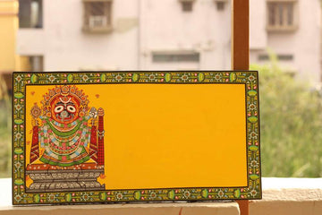 Hand-painted Pattachitra Shree Jagganath Wall Plate by Maavni