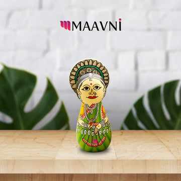 Hand-painted Pattachitra Odishi Doll Decor by Maavni