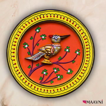 Hand-Painted Toy Pattachitra Wall Plate | Maavni
