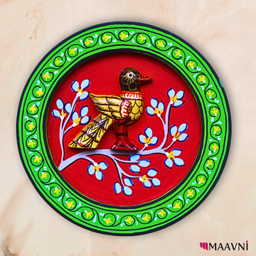 Hand-Painted Toy Pattachitra Wall Plate | Maavni
