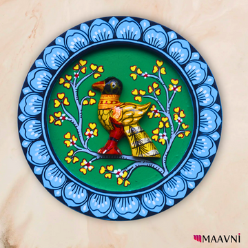 Hand-Painted Toy Pattachitra Wall Plate | Maavni