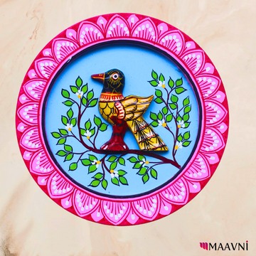 Hand-Painted Toy Pattachitra Wall Plate | Maavni