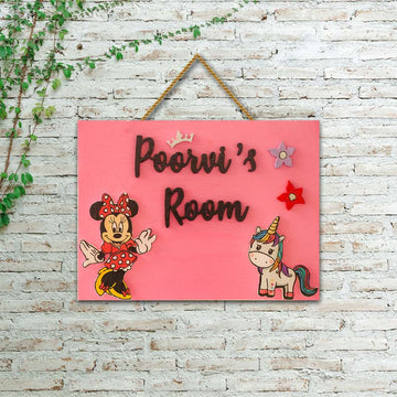 Hand-painted Pattachitra Girls Nameboard Decor by Maavni