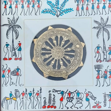Hand-painted Pattachitra Corporate Gift Frame By Decor by Maavni