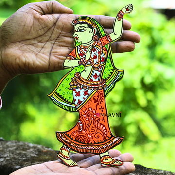 Dancing Lady Orange & Green Cutout