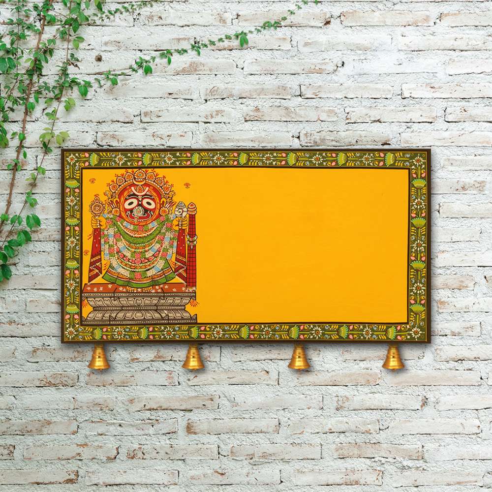 Hand-painted Pattachitra Shri Jaganath Wall Plate by Maavni