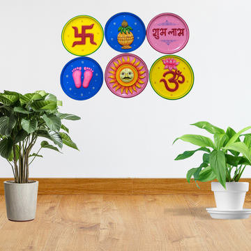 3D Clay Work Wall Plate with Pattachitra Design