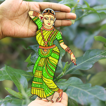 Dancer Lady Light Green Cutout