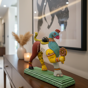 Hand-painted Pattachitra Navagunjara Figurine | Maavni