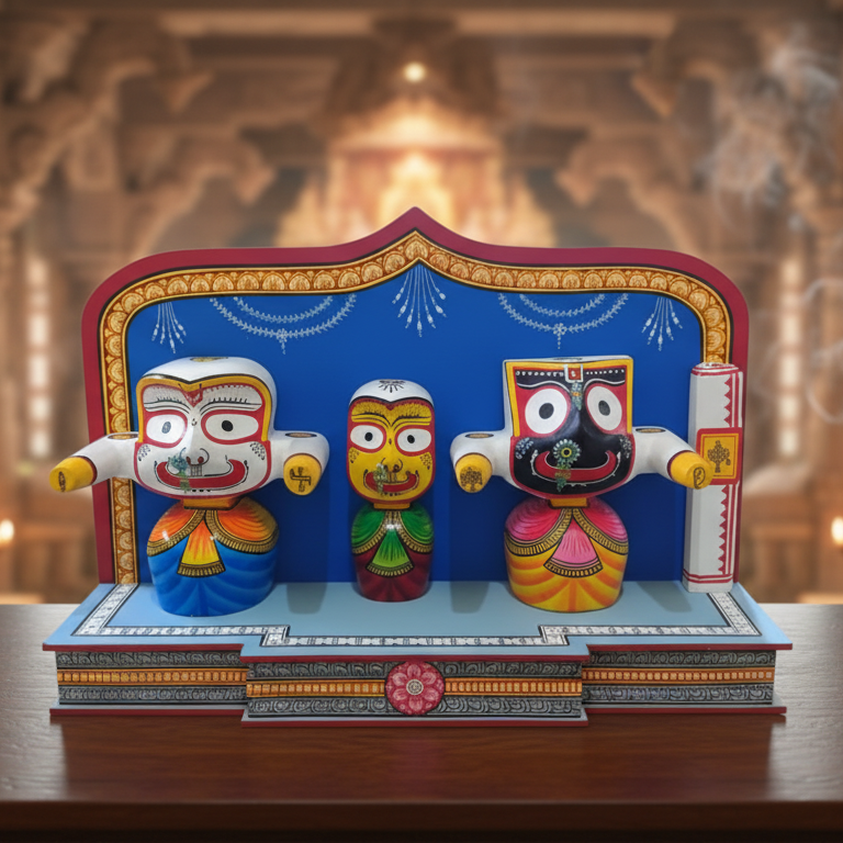 Jagannath Wooden Idol Set|maavni