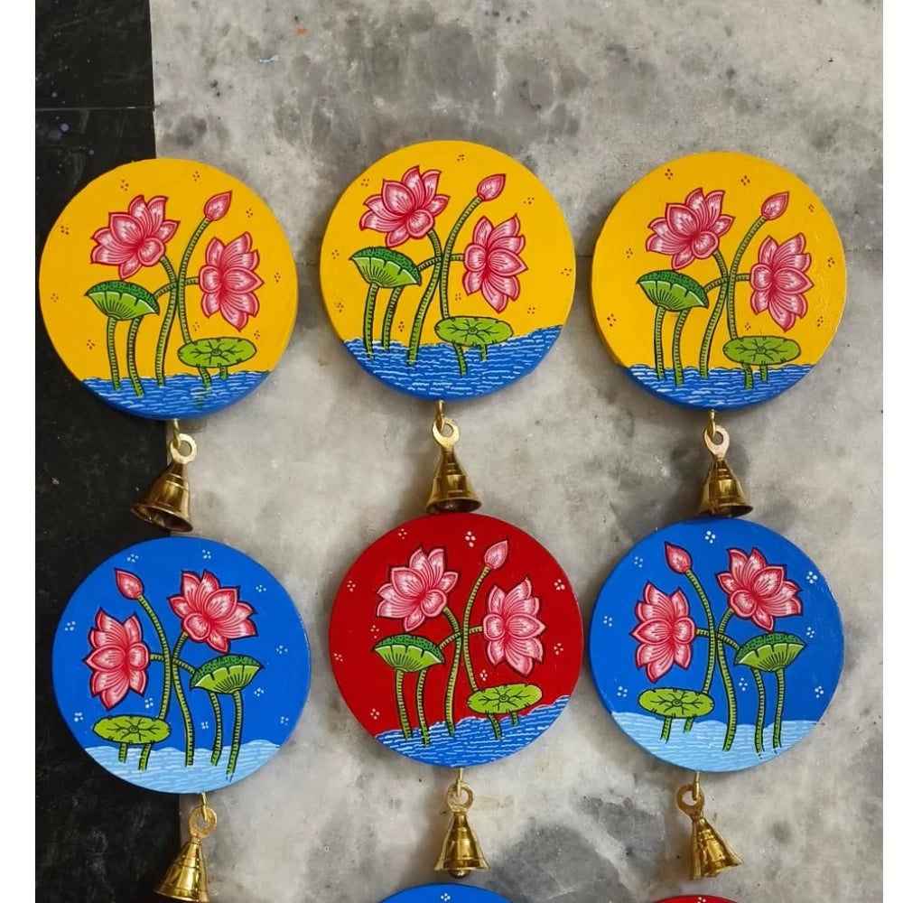Hand-painted Pattachitra Hangings With Bells Size Decor by Maavni