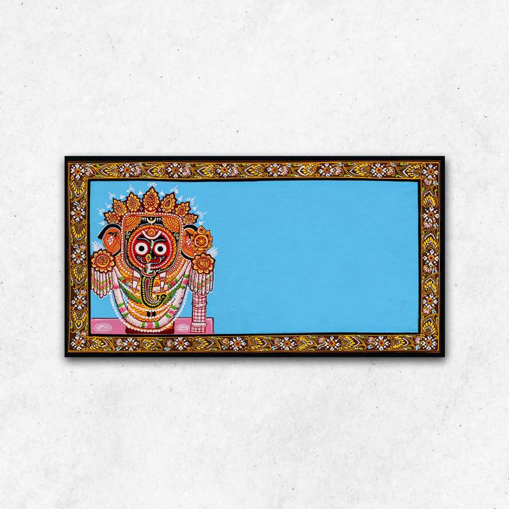 Hand-painted Pattachitra Jaganath Wall Plate by Maavni