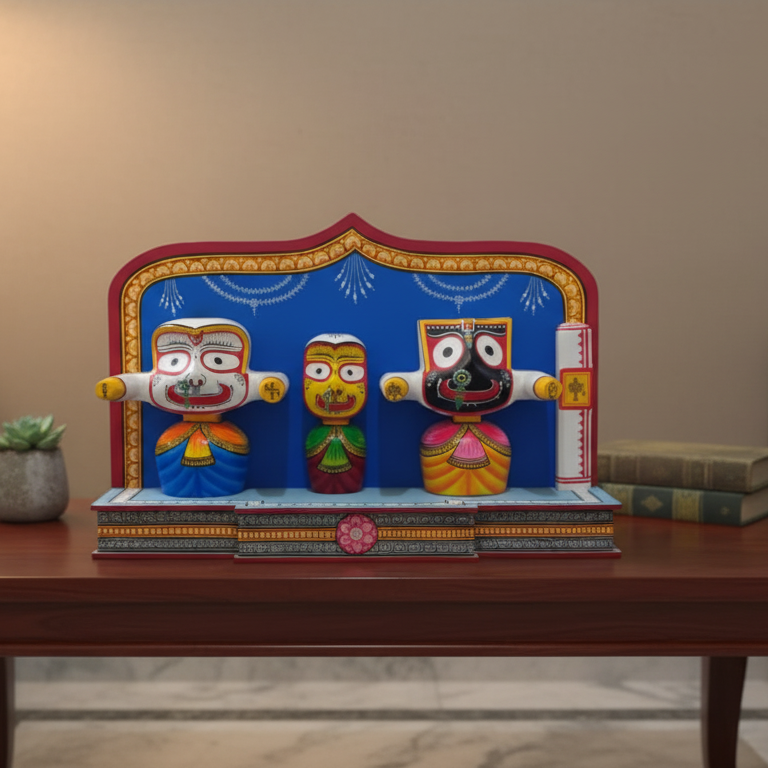 Jagannath Wooden Idol Set