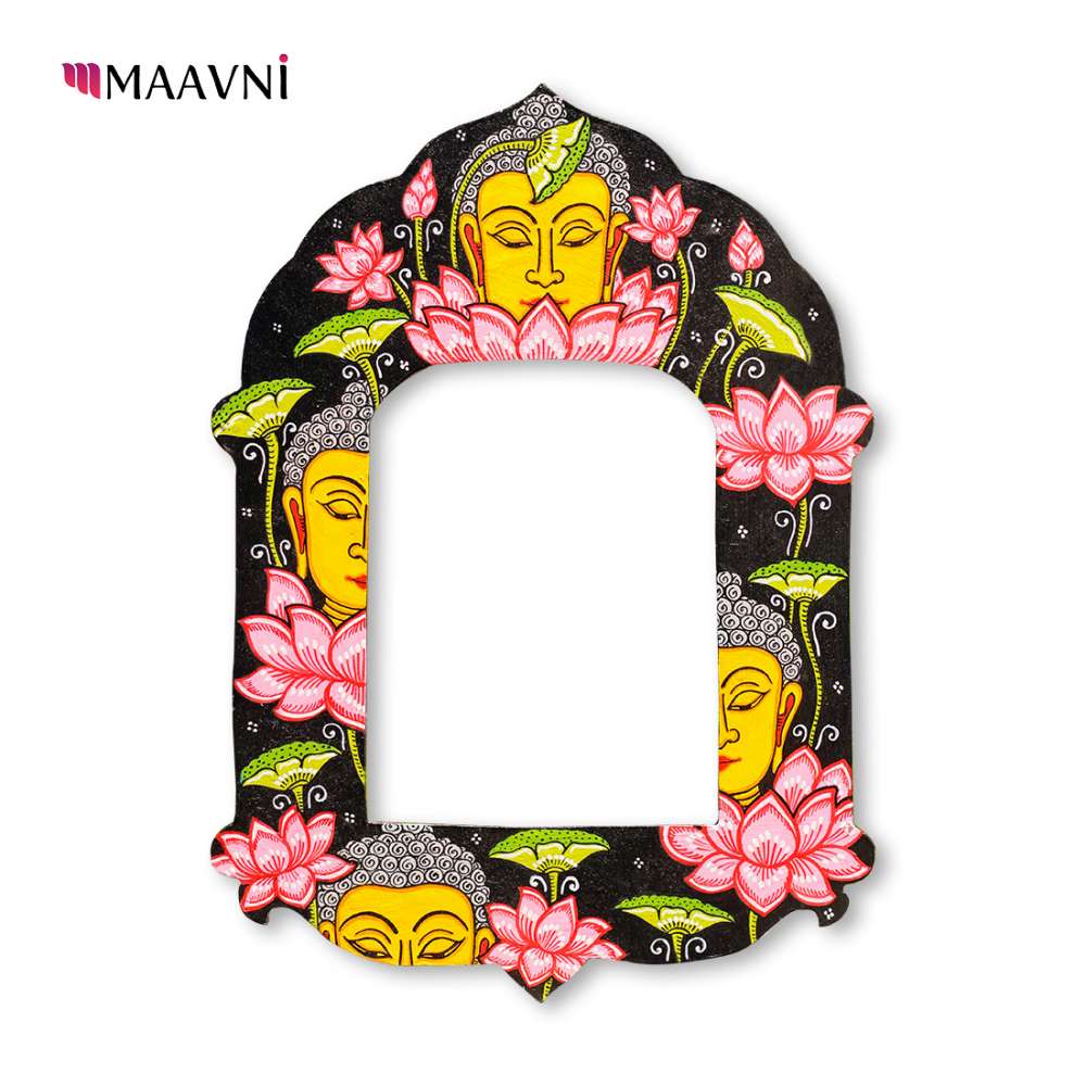 Hand-painted Pattachitra Budha Theme Jharokha By Decor by Maavni