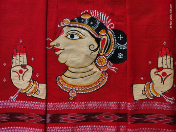  Handcrafted Indian Decor in red saree