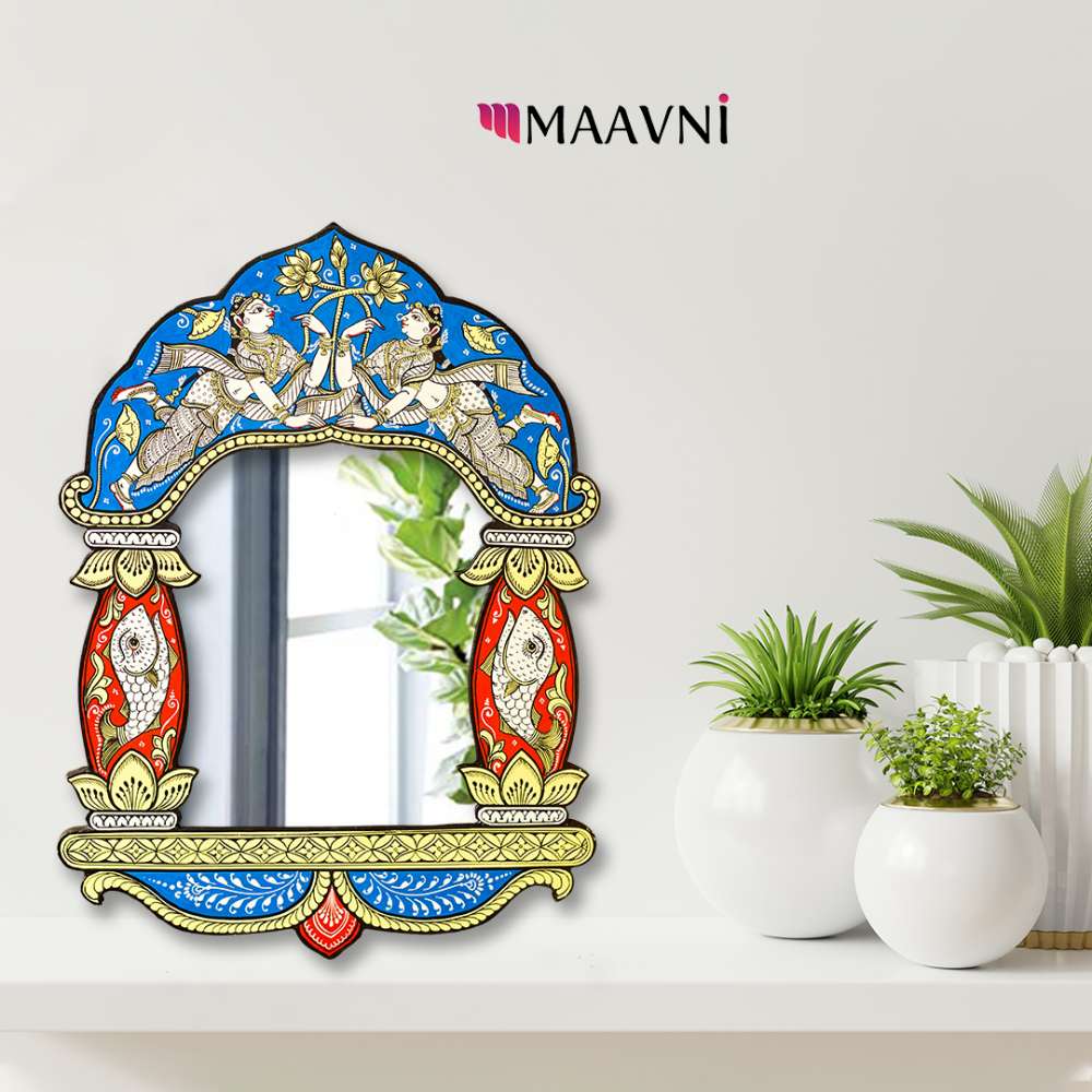 Hand-painted Pattachitra Ladies And Ladies Decor by Maavni