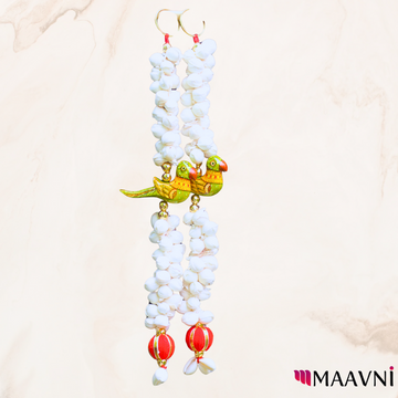 Parrot Toy Flowers Door Hanging
