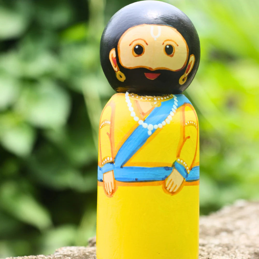 Hand-painted Pattachitra Nanda Doll Festive Decor by Maavni