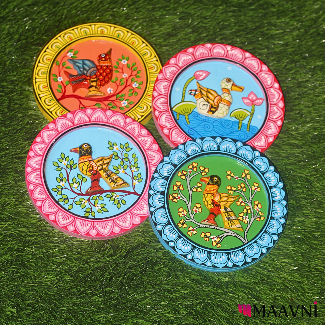 Hand-Painted Toy Pattachitra Wall Plate | Maavni