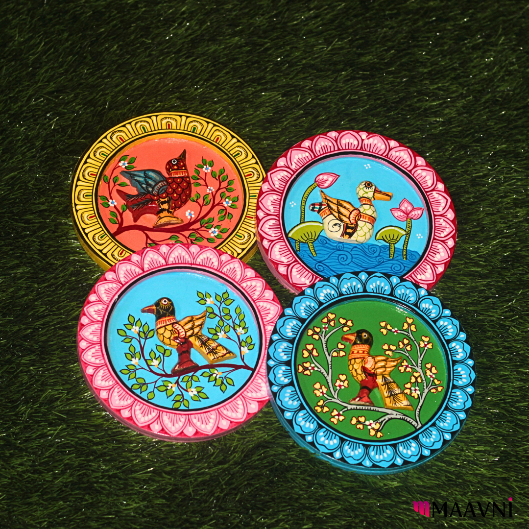 Hand-Painted Toy Pattachitra Wall Plate | Maavni