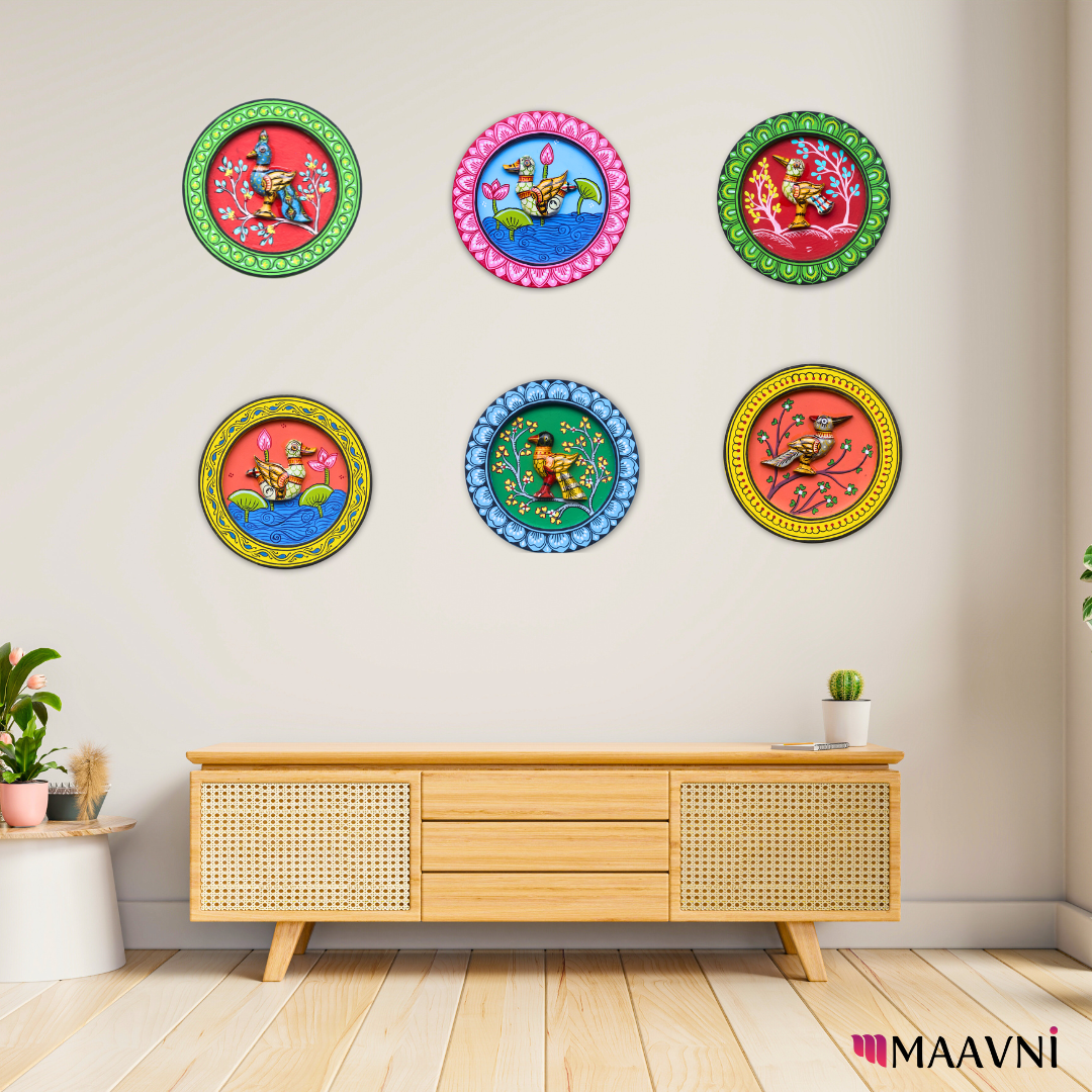 Hand-Painted Toy Pattachitra Wall Plate | Maavni