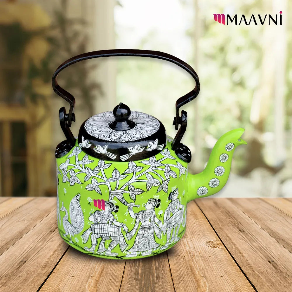 Hand-painted Pattachitra Musical Theme Kettle gallery image by Maavni