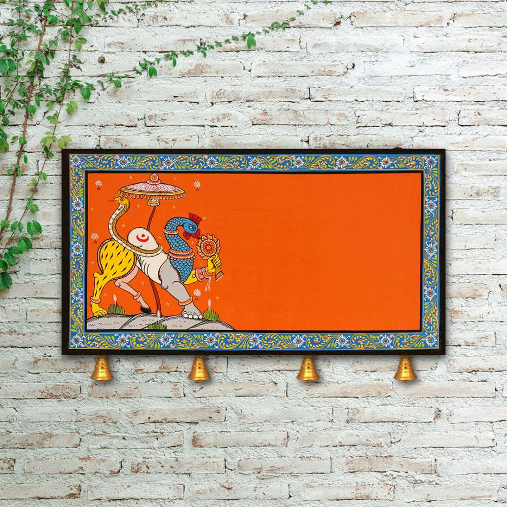 Hand-painted Pattachitra Navagunjara Wall Plate by Maavni