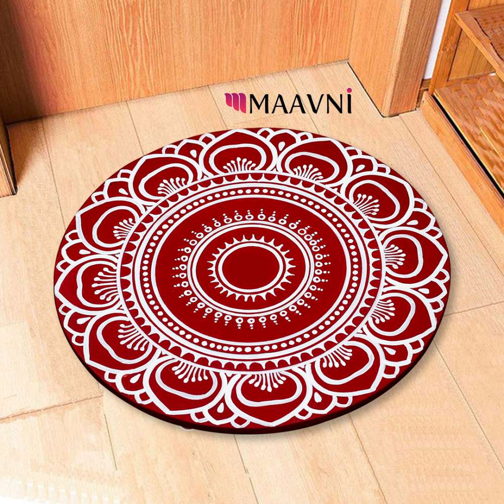 Hand-painted Pattachitra Odia Jhunti Style Rangoli Boards Pooja Room Decor by Maavni