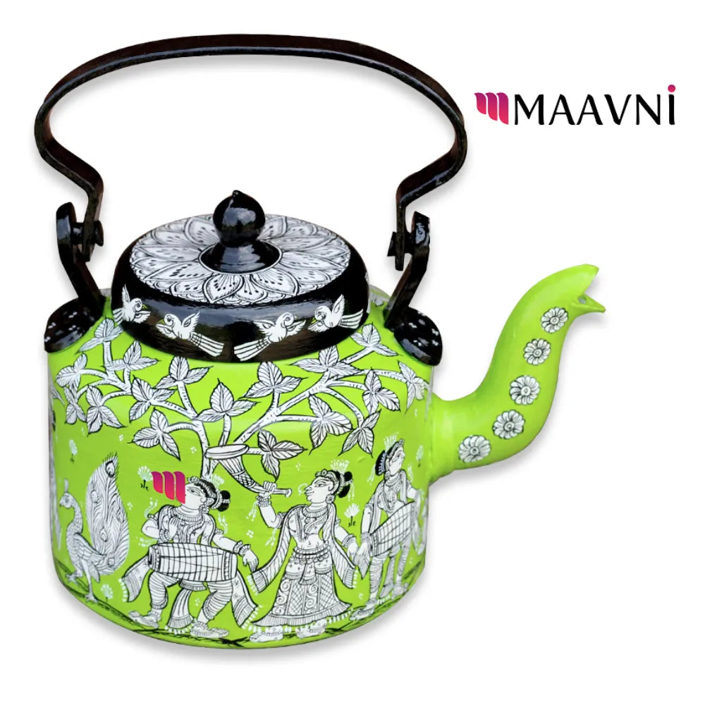 Hand-painted Pattachitra Musical Theme Kettle gallery image by Maavni