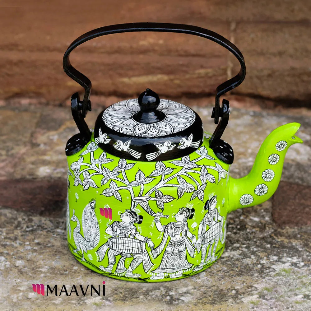 Hand-painted Pattachitra Musical Theme Kettle gallery image by Maavni