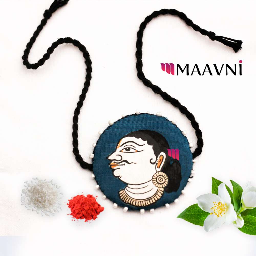 Hand-painted Pattachitra Bhai Rakhi Festive Decor by Maavni