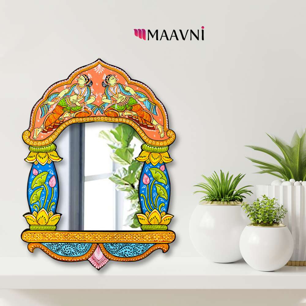 Hand-painted Pattachitra Ladies Design Jharokha By Decor by Maavni