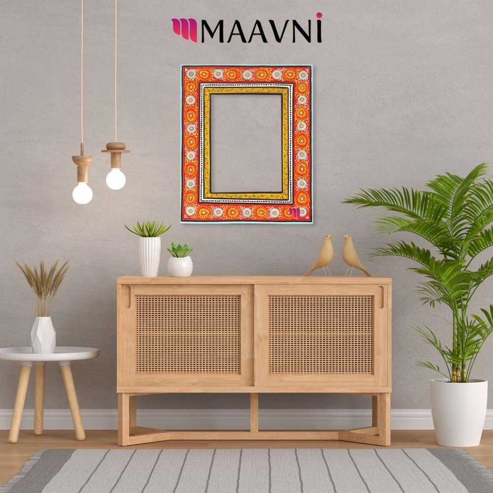 Hand-painted Pattachitra Photo Frame Decor gallery image by Maavni