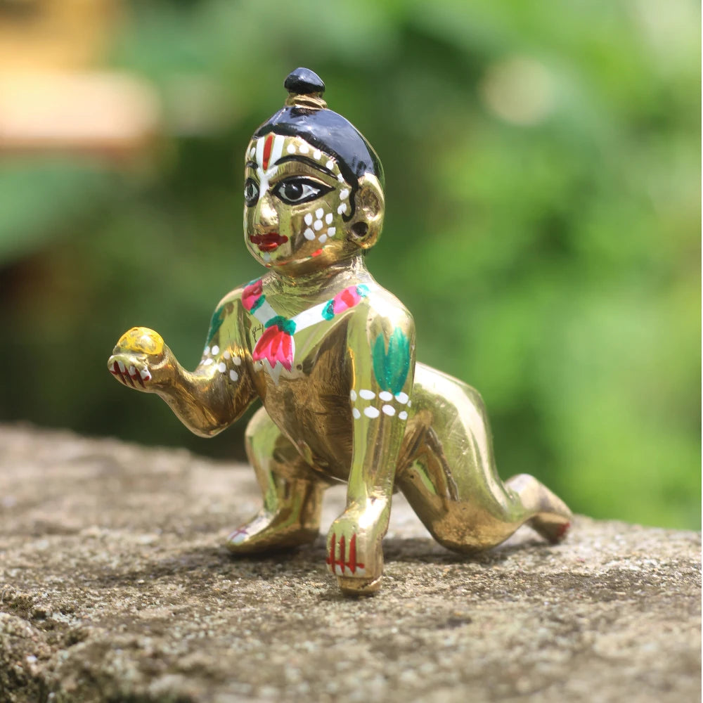 Hand-painted Pattachitra Bal Gopal Festive Decor by Maavni