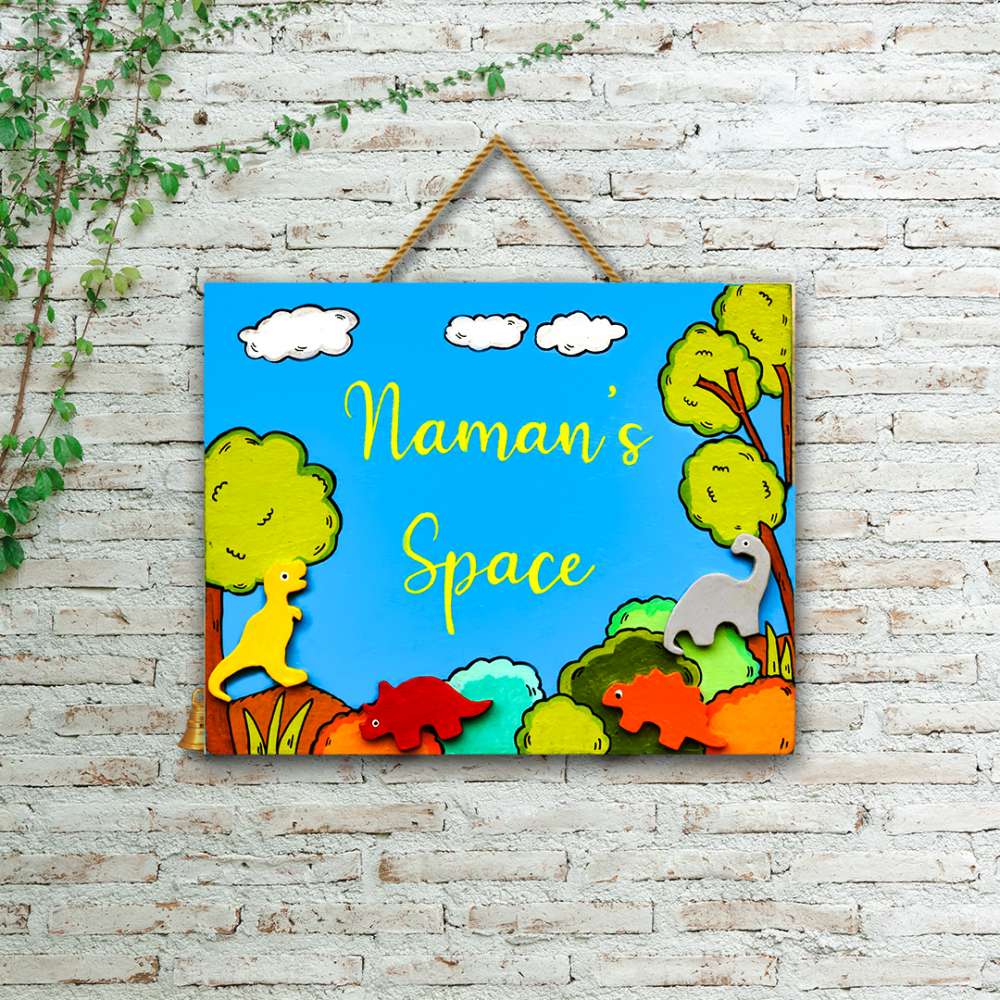 Hand-painted Pattachitra Animal Nameboard Decor by Maavni