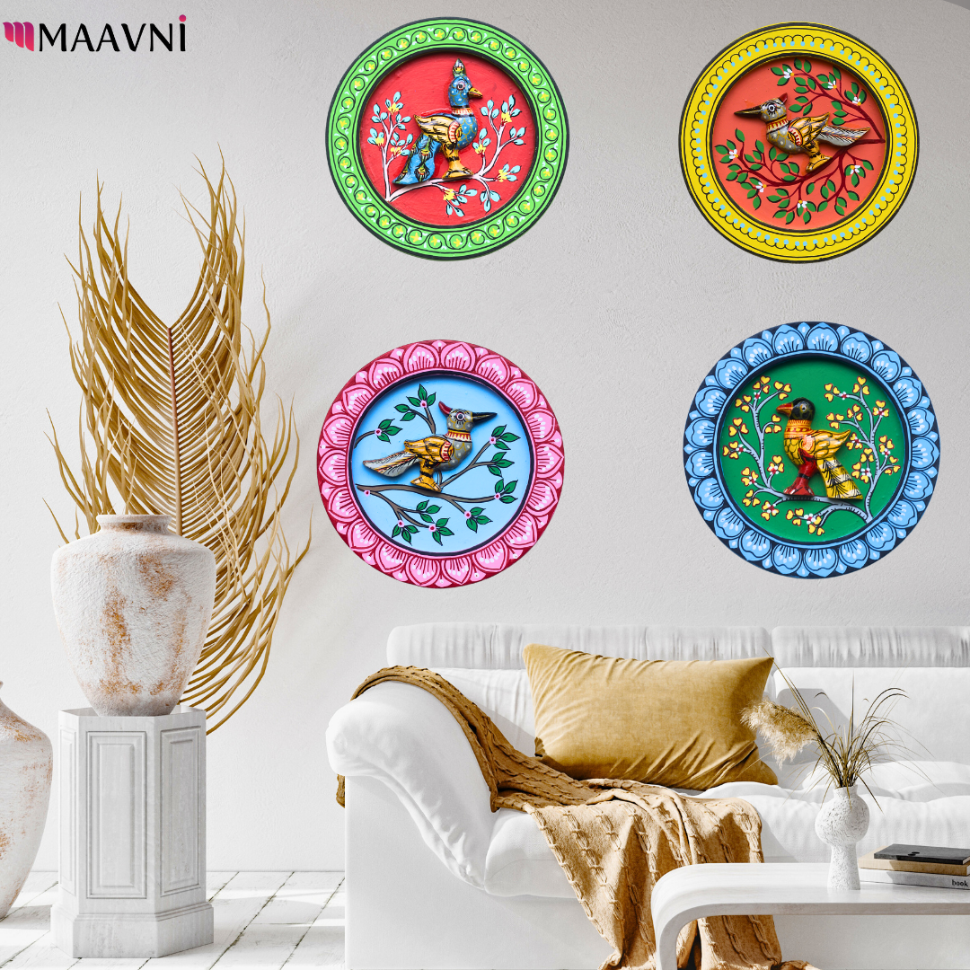 Hand-Painted Toy Pattachitra Wall Plate | Maavni