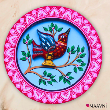 Hand-Painted Toy Pattachitra Wall Plate | Maavni