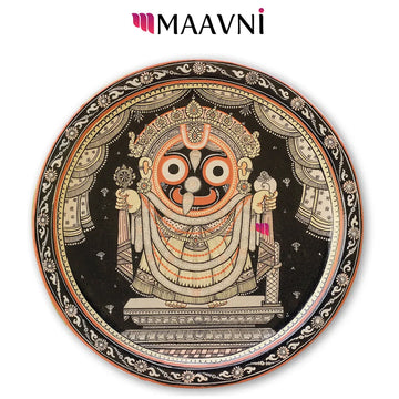 Hand-painted Pattachitra Jagannath Wall Plate by Maavni