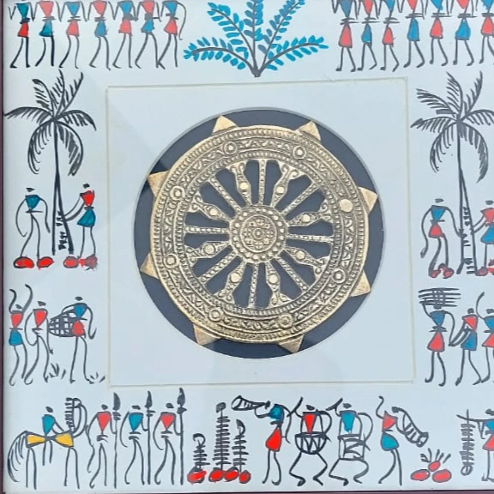 Hand-painted Pattachitra Corporate Gift Frame By Decor by Maavni